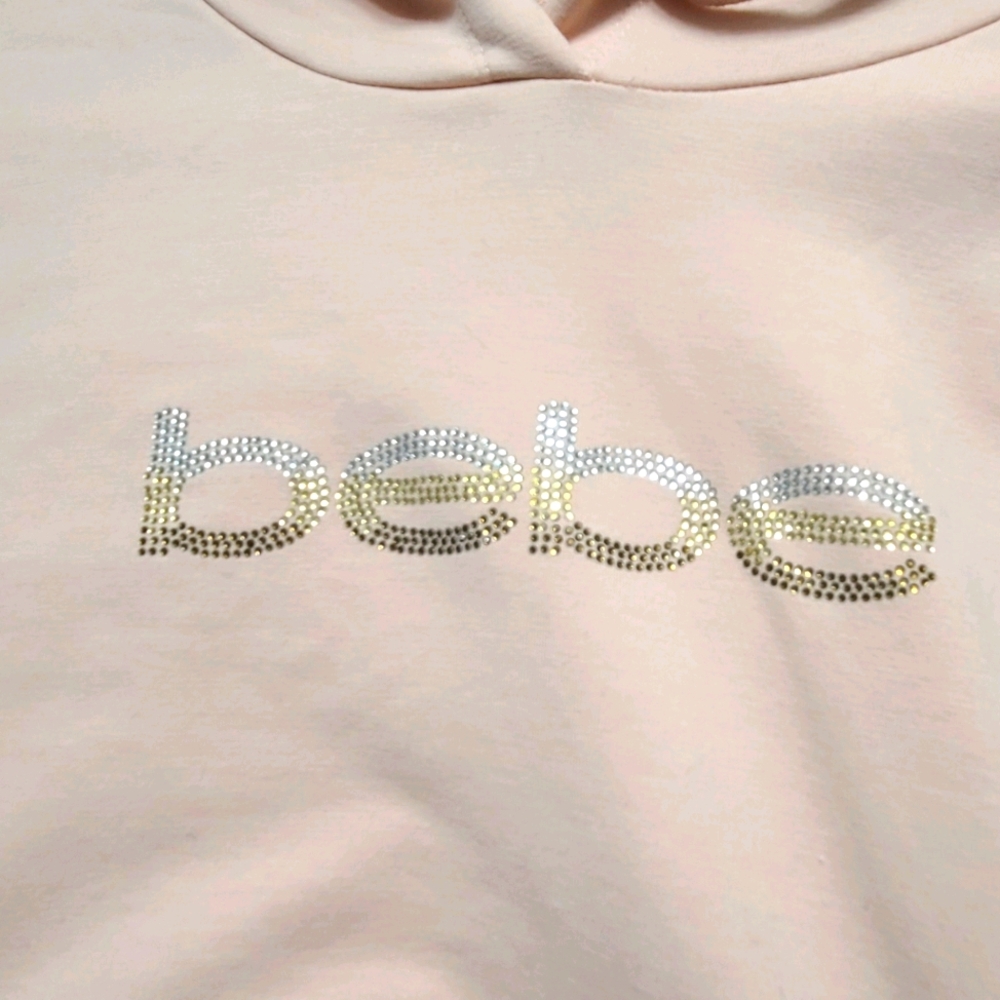 bebe crop hoddie